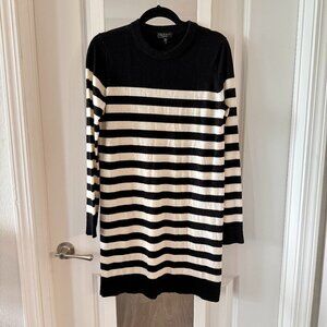 Rag & Bone Striped  Long Sleeve Sweater Dress Size Medium